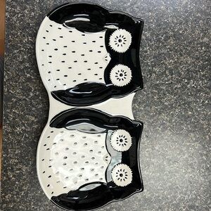 Cute owl serving plate